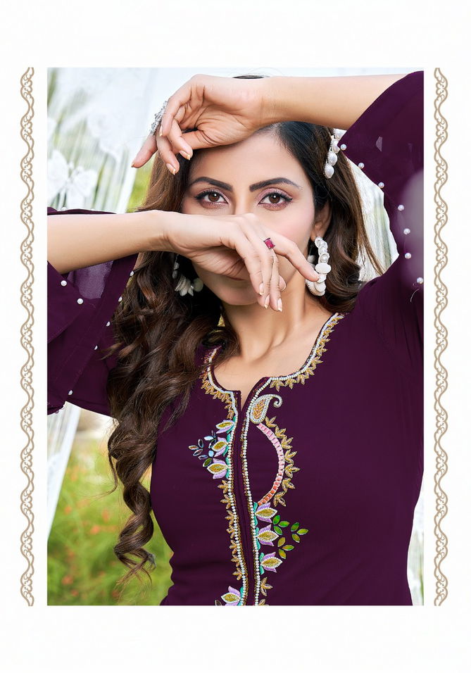 Peher Desi Girl Vol 1Fancy Designer Wholesale Party Wear Kurtis Catalog
